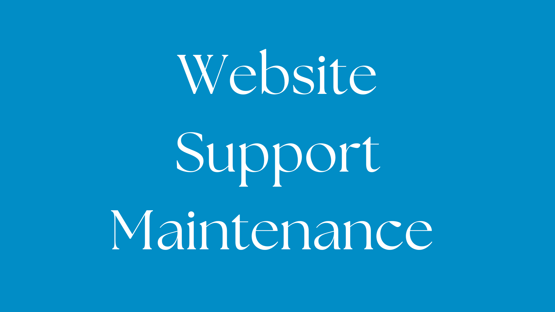 WebsiteSupportMaintenance