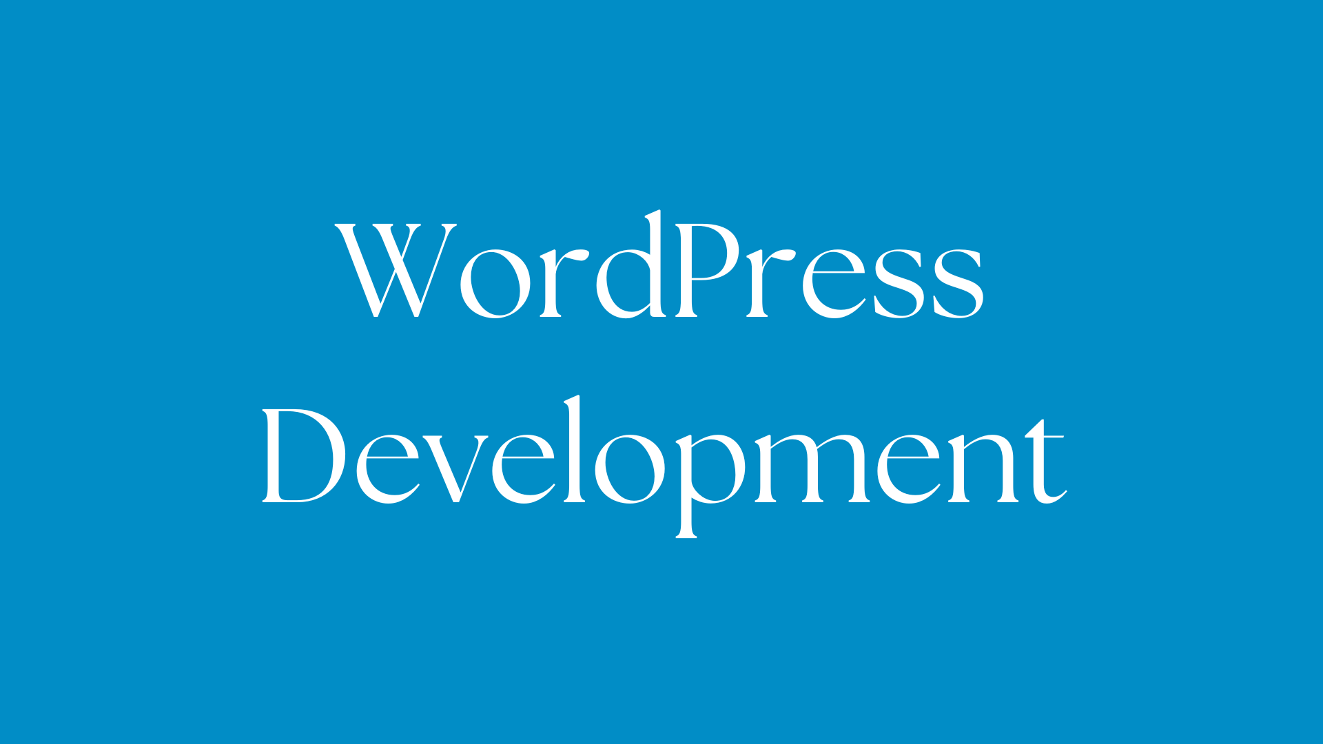 WordpressDevelopment